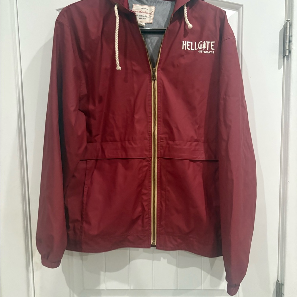 Hellgate Burgundy Raincoat Men’s/unisex